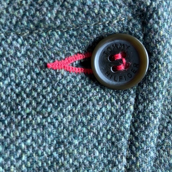 NWT Tommy Hilfiger Olive Tweed Wrap Skirt - Picture 4 of 9